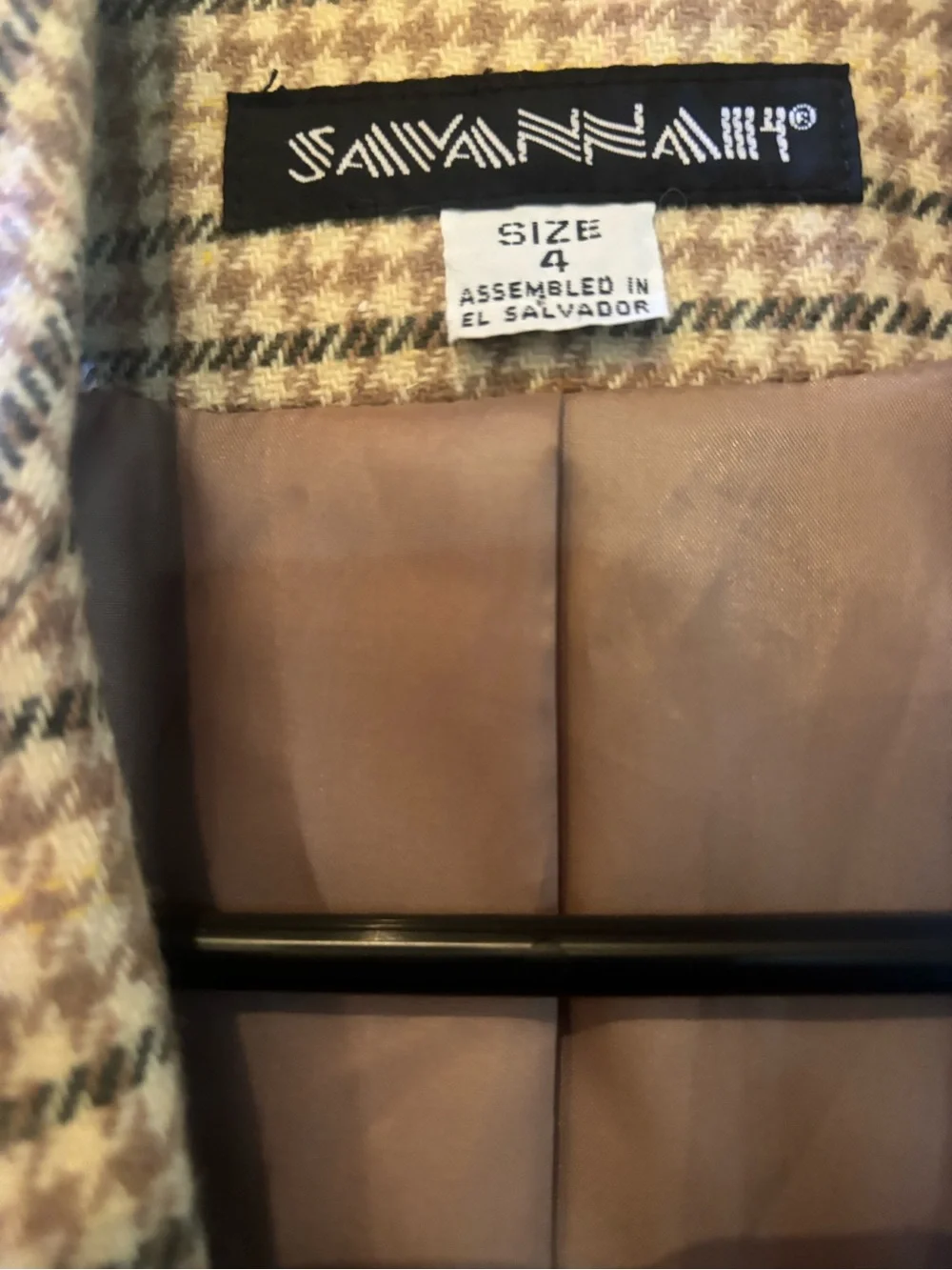 Savannah plaid blazer